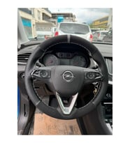 DİKİŞLİ DİREKSİYON KILIFI NUBUK/NOKTALI DERİ GRİ YÜZÜK GRİ DİKİŞ OPEL Opel Grandland-x İÇİN H KARGO