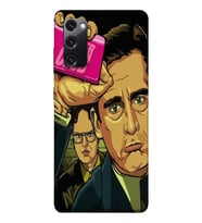 Samsung Galaxy S20 FE Uyumlu Michael Scott Fight Club Tasarımlı Şeffaf Telefon Kılıfı
