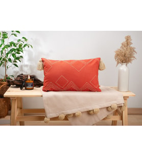 Dfn Home Tıle Kırmızı Kırlent