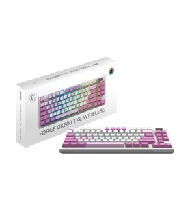 MSI FORGE GK600 TKL W VIOLET TR GAMING KLAVYE