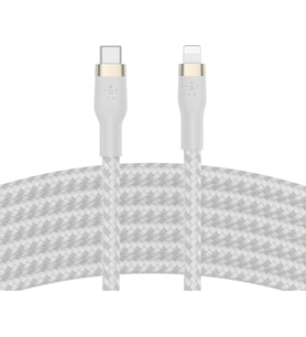 Belkin Boostcharge Pro Flex Örgülü Usb Tip C - Yıldırım Kablosu (2M/6,6Ft), Mfi Sertifikalı 20W Hızl