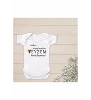 Teyzem Bana Doyamaz Organik Yazılı Bebek Body Zıbın