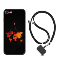 Apple iPhone 5 6 7 8 Plus Se XR Kılıf Boyun Askılı Silikon İz Bırakan Uçak 1778