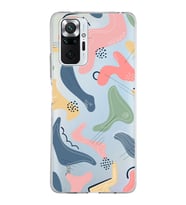 Xiaomi Redmi Note 10 Pro Uyumlu Kapak Abstract Tasarımlı Şeffaf Silikon Kılıf