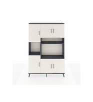 Arges Dolap 9 Raflı 6 Kapaklı 132x30x195 Antrasit-Aytaşı/Antrasit