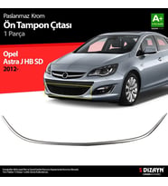 Opel Astra Uyumlu J Krom Ön Tampon Çıtası 2012 Üzeri