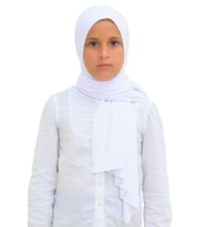 Kız Çocuk Şal Başörtüsü Yumuşak Esnek Tesettür Şalı