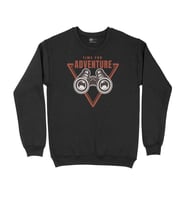 Time For Adventure Siyah Sweatshirt