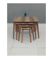 4'lü Mdf Ahşap Zigon Sehpa
