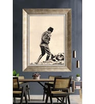Gümüş Çerçeveli Atatürk Tablo ds400