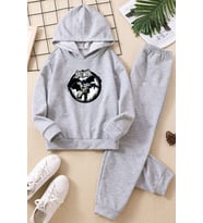 Çocuk Batman Eşofman Takımı (Gri)