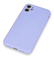 Iphone 11 Kılıf Lansman Silikon Ve Esnek (Lila)