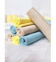 Baby Clime, %100 Pamuklu 7'li Bebek Ağız Mendili 22x22 cm * * * Salya Önlüğü Hediyeli * * *