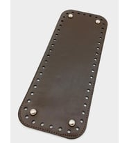 Angel Çanta Aksesuar Suni Deri Kahverengi 30X12 cm Dikdörtgen Çanta Tabanı (Gümüş Aparatlı)