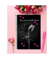 Seni Seviyorum Defter 1 Adet Özel Tasarım A4 Boyutu 21*29 Cm Telli Çizgili defter