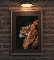 Aslan Lion Metal Poster Metal Tablo Metal Üzerine Baskılı Metal Poster Ev Duvar Dekorasyon