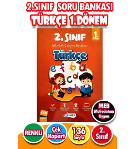 2.Sınıf Türkçe 1.Dönem - Etkinlikli Çalışma ve Soru Bankası Kitabı