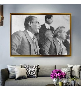 Altın Çerçeveli dekoratif tablo a1892 (Gold)