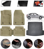 Renault Megane 1 1995-2002 Uyumlu Paspas Araca Özel Bagaj Havuzu MBS Bej