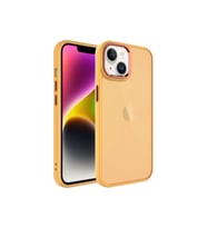 Apple iPhone 14 Plus Uyumlu Kılıf Buzlu Sert PC Zore May Kapak (Turuncu)