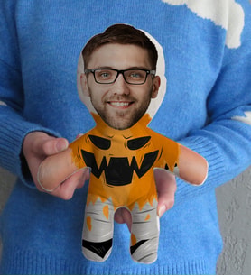 BK Gift Kişiye Özel Fotoğraflı Mumya Bebek Yastık-2 (Beyaz)