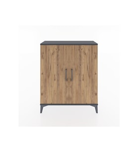 Arges Şifonyer 2 Raflı 2 Kapaklı 88x30x106 Antrasit-Çam