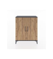 Arges Şifonyer 2 Raflı 2 Kapaklı 88x30x106 Antrasit-Çam