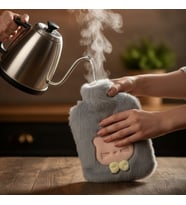 Papyonlu Kedi Figürlü Mi Peluş Sıcak Su Torbası 1 Litre