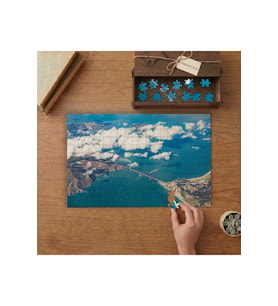 Golden Gate Köprüsü Kuş Bakışı Tasarımı 240 parça Ahşap Puzzle Ahşap Kutuda MP00226