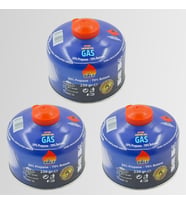 3'lü Set - GOLF Butan Propan Kamp Gazı Valfli Kartuş 230 GR