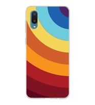 Samsung Galaxy A02  Kapak Renk Cümbüşü Tasarımlı Şeffaf Silikon Kılıf