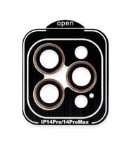 iPhone 14 Pro Max PVD Metal Kamera Lens - Turuncu