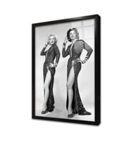 Siyah Beyaz Marilyn Monroe Çerçeveli Cam Tablo
