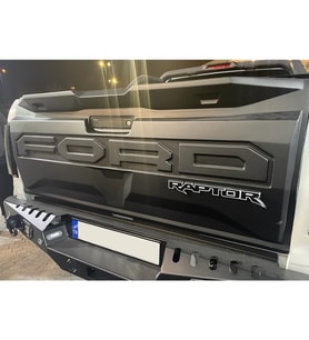 Ford Ranger T8 Bagaj Kapağı Kaplama Kabartma Mat Siyah