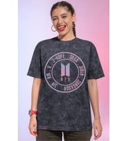 J-Hope Suga Jimin Jungkook Jin BTS Müzik Grubu Baskılı Unisex Oversize Vintage Yıkamalı Tişört