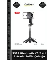 SS24 Bluetooth V5.2 4'ü 1 Arada Selfie Çubuğu Pratik Aparat Cep Aksesuarı Çekim Aparatı