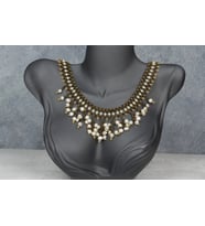 BONCUK İŞİ EL YAPIMI İNCİ KOLYE HANDMADE