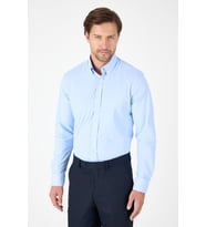Koyu Mavi Uzun Kol Düğmeli Yaka Cepsiz Performans Ürün Slim Fit  Gömlek 1004250270