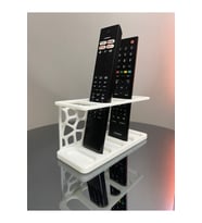 5 Gözlü Kumanda Organizer Standı Uzaktan Kumanda Düzenleyici TV Kumandalık Modern Beyaz