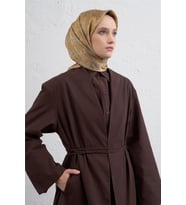 Armine Tivil Saf İpek Eşarp 9421 - 05 Sarı Etnik Desen