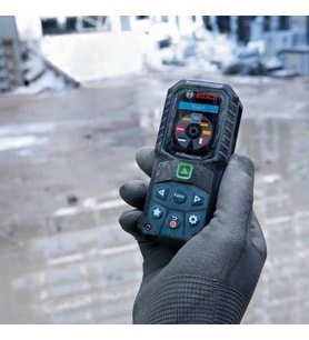 GLM 500 lazer uzaklık ölçer (çalışma alanı: 0,05 – 50 m, eğim açısı: 0 – 360°, ölçüm hassasiyeti: +/- 1,5 mm, 2 pil, AAA, karton kutuda)