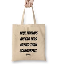 Homer Quotes Gift- Vintage Retro Rainbow Style Bez Çanta Uzun Saplı