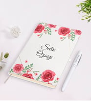 BK Gift Kişiye Özel İsimli Çerçeveli Defter Kalem Seti-23