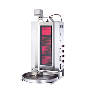 Işıkgaz Silverinox Elektrikli 4 Radyanlı Üstten Motorlu Döner Ocağı