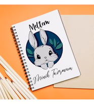 Minik Tavşanım Tasarımlı Defter Kişiye Özel
