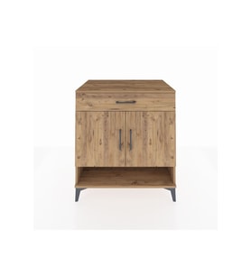 Kronos Şifonyer 2 Raflı Tek Çekmeceli 2 Kapaklı 88x59x96 Çam-Çam
