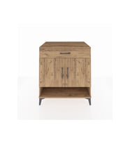 Kronos Şifonyer 2 Raflı Tek Çekmeceli 2 Kapaklı 88x59x96 Çam-Çam