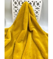 DÜZ TOSCANA PELUŞ KUMAŞ (Hardal Sarısı)