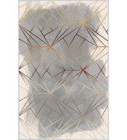Eliana Home Baskılı, Yıkanabilir Kaymaz Taban Salon Halısı LNA1385-HT-1382 100x150 cm (Bej)
