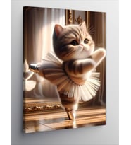 Kanvas Tablo Dans Eden Kedi